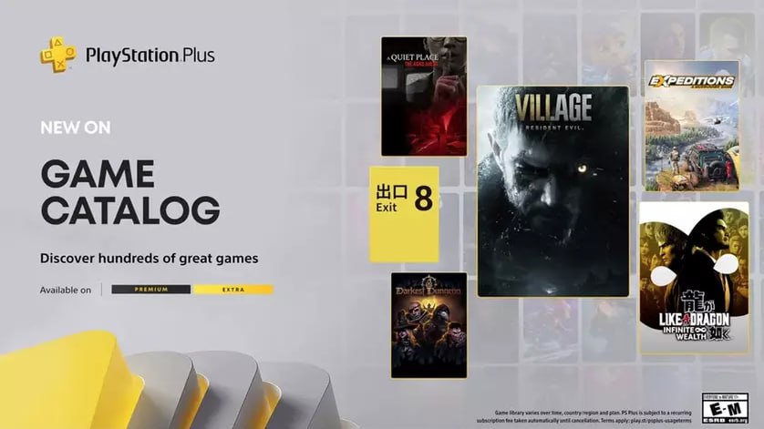 Resident Evil Village, Like a Dragon: Infinite Wealth і ще шість ігор вже доступні підписникам PlayStation Plus Extra і Premium